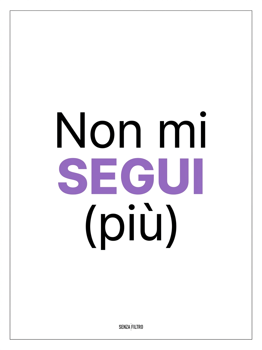 Serie DOPPIO SENSO — Una parola cambia tutto — Non mi SEGUI (più)