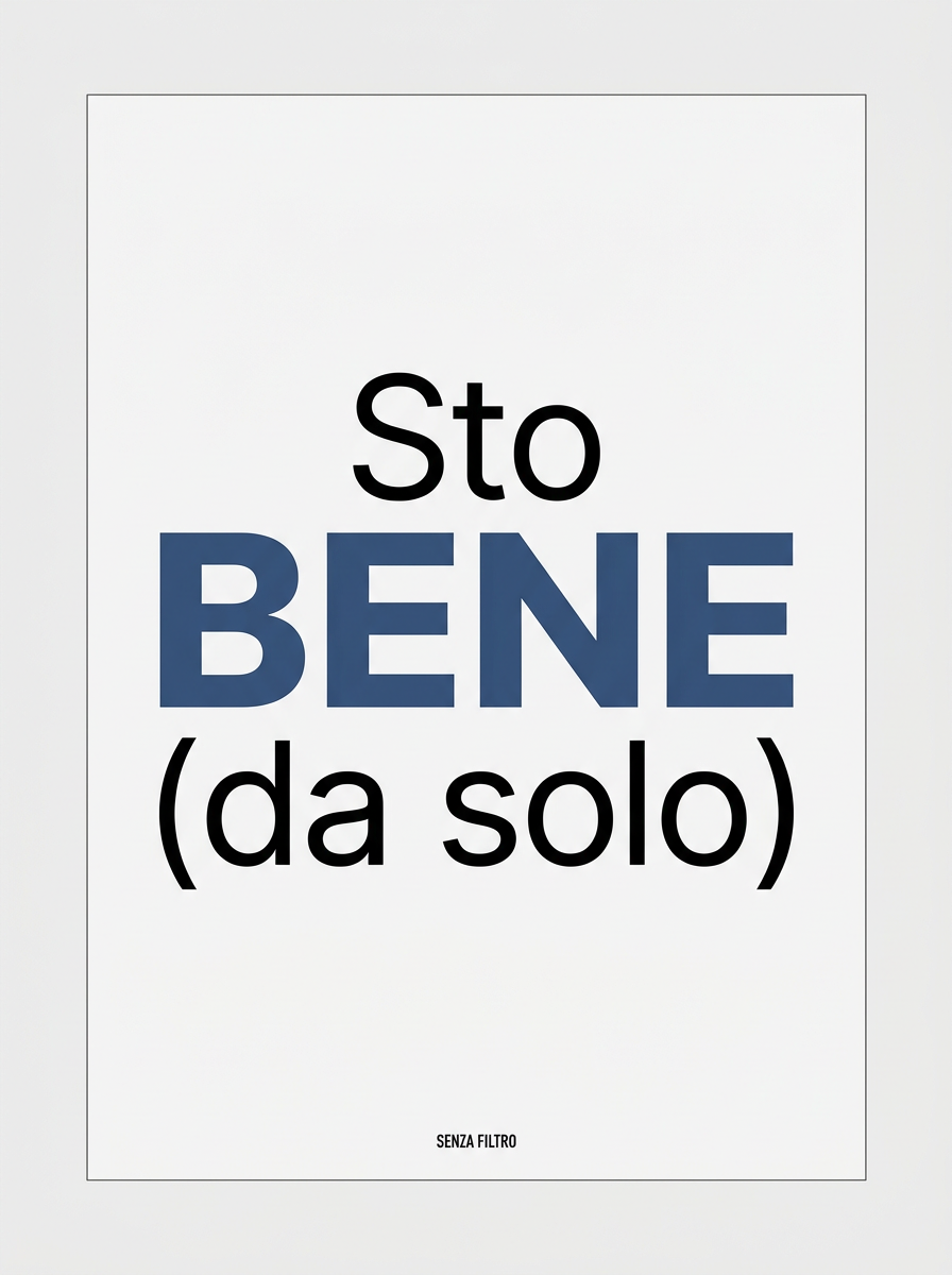 Serie DOPPIO SENSO — Una parola cambia tutto — Sto BENE (da solo)