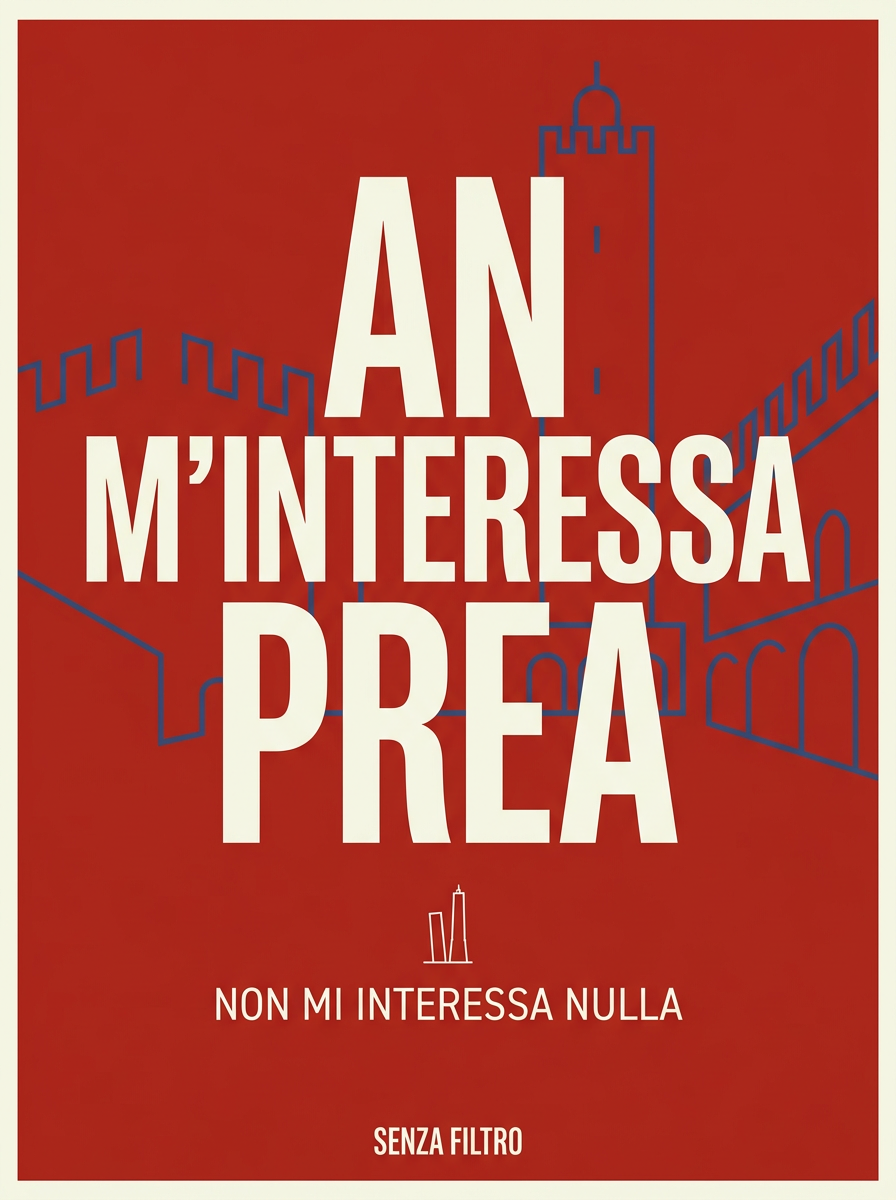 Serie IN DIALETTO — Le frasi del brand nelle lingue d'Italia — An m'interessa préa — Bolognese