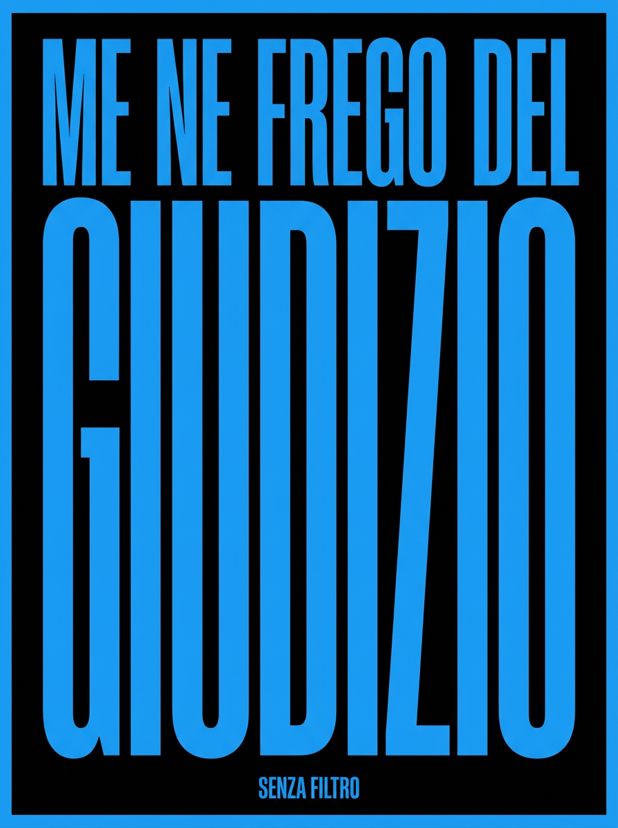 Serie ME NE FREGO DI — Manifesto Gen Z — Me ne frego del giudizio