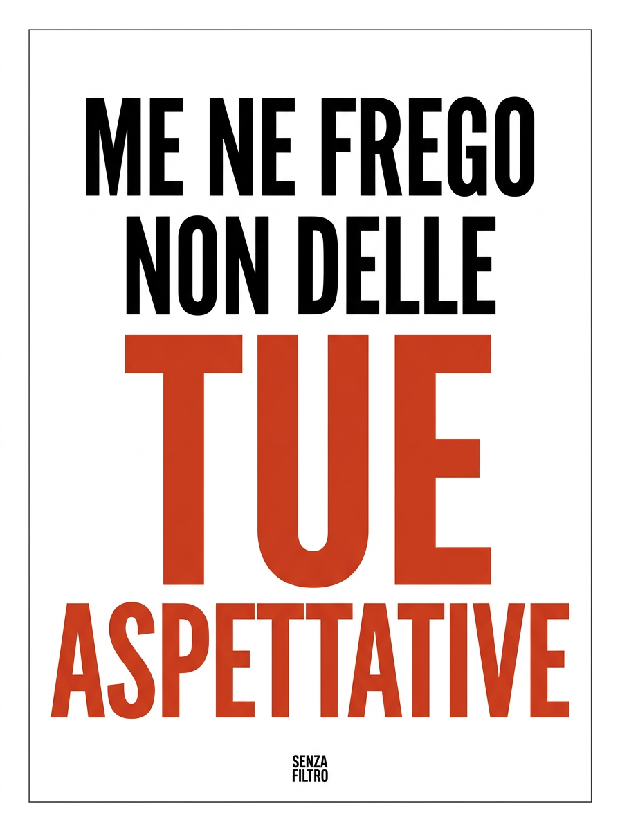 Serie ME NE FREGO DI — Manifesto Gen Z — Me ne frego delle aspettative