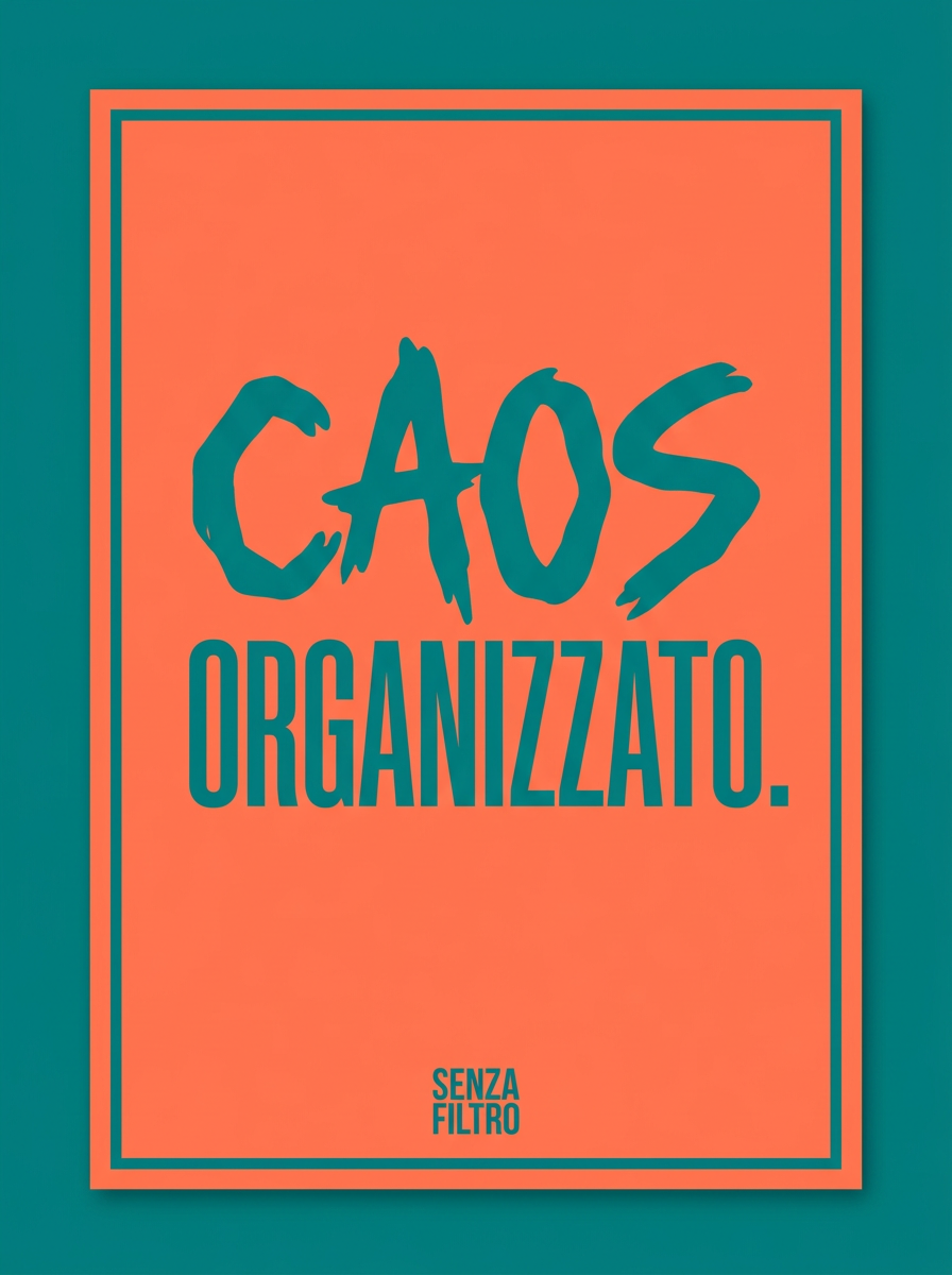 Serie SLOGAN GENERATION — Bio Instagram stampata — Caos organizzato