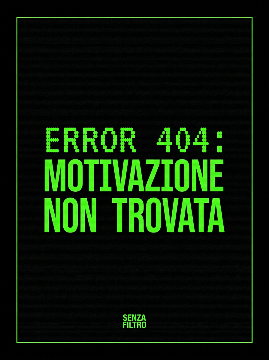 Serie SLOGAN GENERATION — Bio Instagram stampata — Error 404: motivazione non trovata