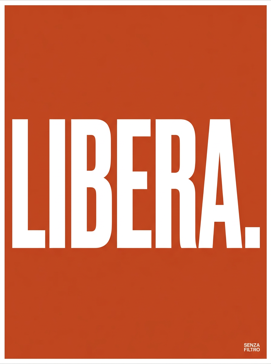 Serie UNA PAROLA BASTA — Minimalismo radicale — LIBERA.
