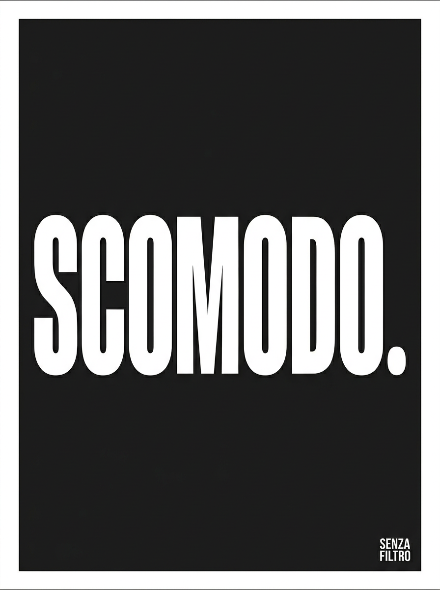 Serie UNA PAROLA BASTA — Minimalismo radicale — SCOMODO.