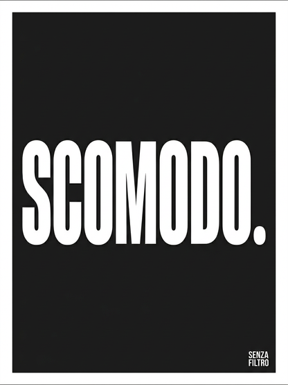 Serie UNA PAROLA BASTA — Minimalismo radicale — SCOMODO.